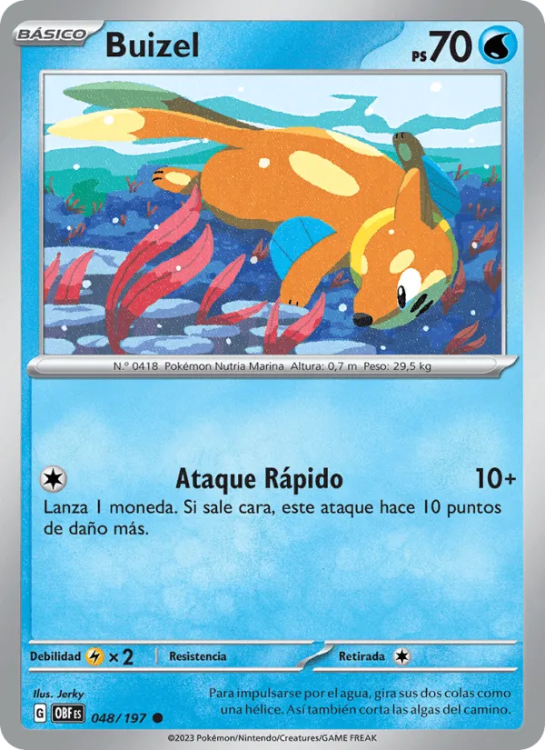 Buizel · Llamas Obsidianas 048/197