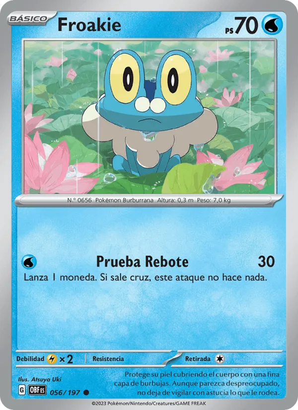Froakie · Llamas Obsidianas 056/197