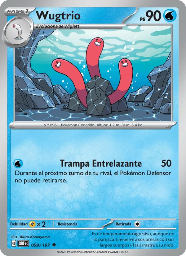 Wugtrio · Llamas Obsidianas 059/197