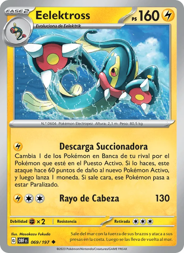 Eelektross · Llamas Obsidianas 069/197