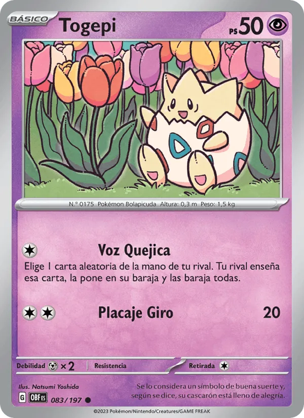 Togepi · Llamas Obsidianas 083/197