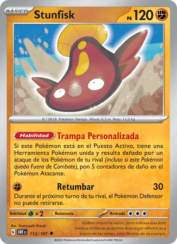 Stunfisk · Llamas Obsidianas 112/197