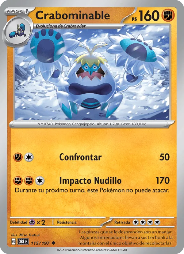 Crabominable · Llamas Obsidianas 115/197