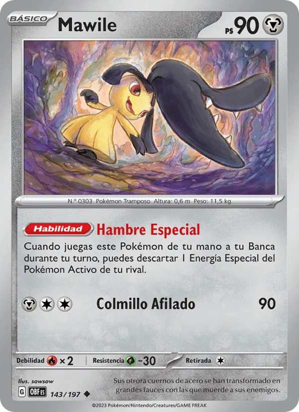 Mawile · Llamas Obsidianas 143/197