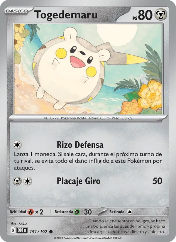 Togedemaru · Llamas Obsidianas 151/197