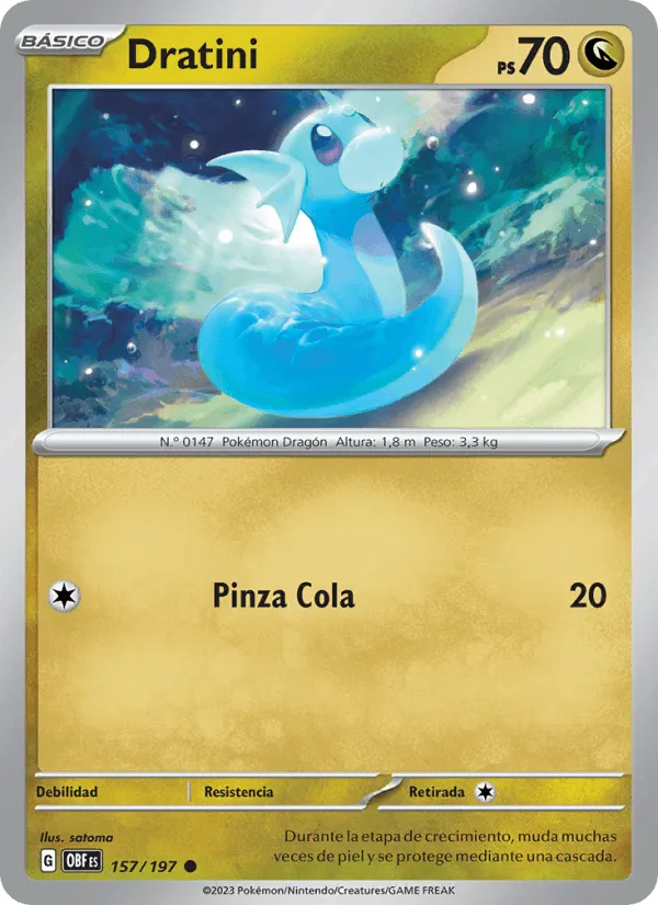 Dratini · Llamas Obsidianas 157/197