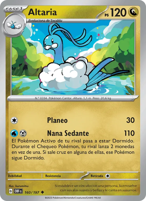 Altaria · Llamas Obsidianas 160/197