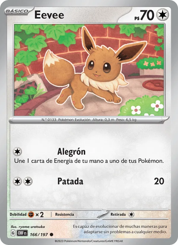 Eevee · Llamas Obsidianas 166/197