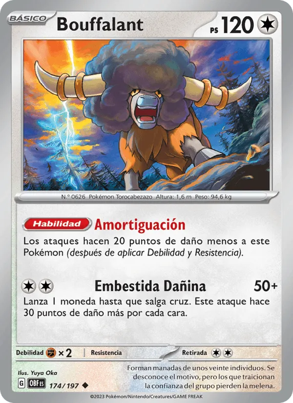Bouffalant · Llamas Obsidianas 174/197