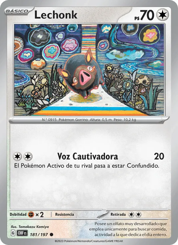 Lechonk · Llamas Obsidianas 181/197
