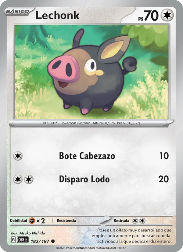 Lechonk · Llamas Obsidianas 182/197