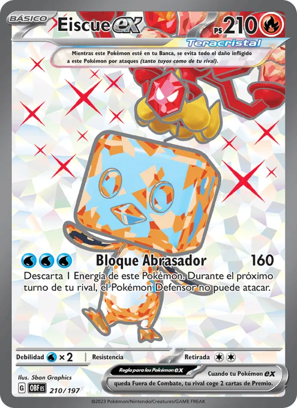 Eiscue ex · Llamas Obsidianas 210/197