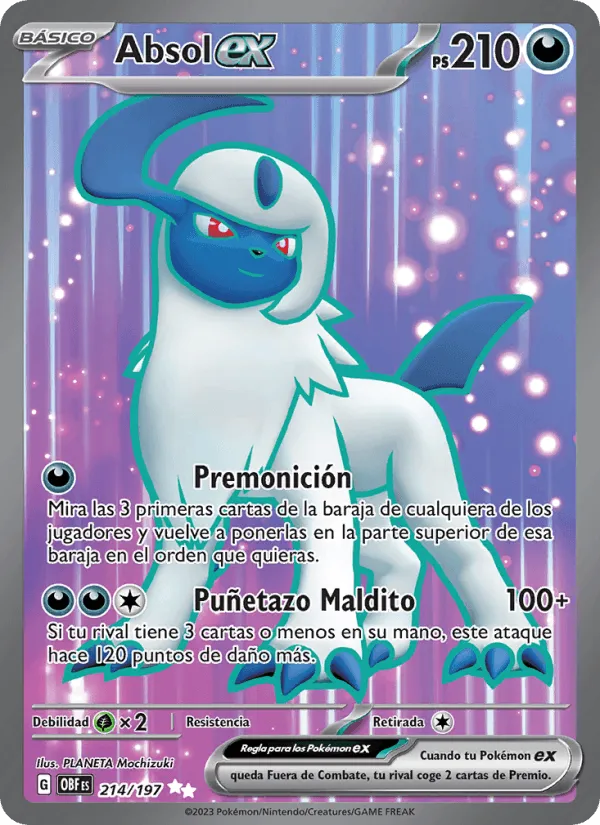 Absol ex · Llamas Obsidianas 214/197