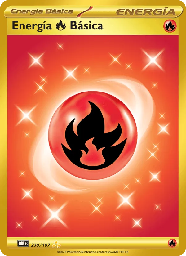 Energía Fire Básica · Llamas Obsidianas 230/197