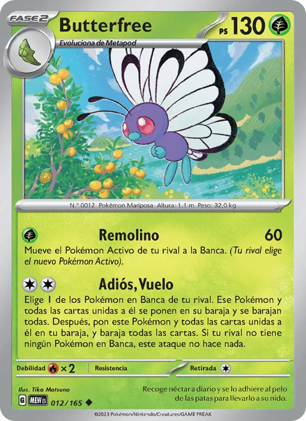 Butterfree · 151 012/165