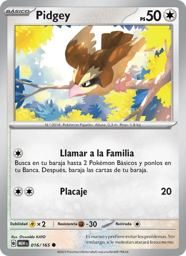 Pidgey · 151 016/165