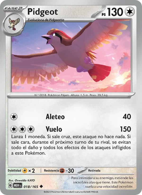 Pidgeot · 151 018/165