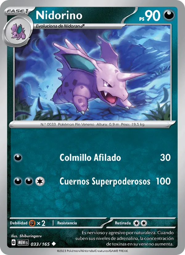 Nidorino · 151 033/165