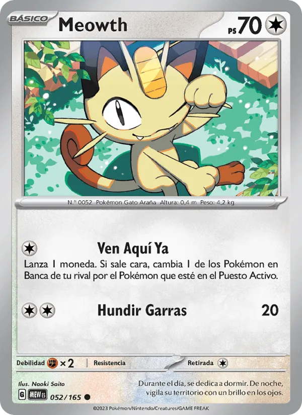 Meowth · 151 052/165