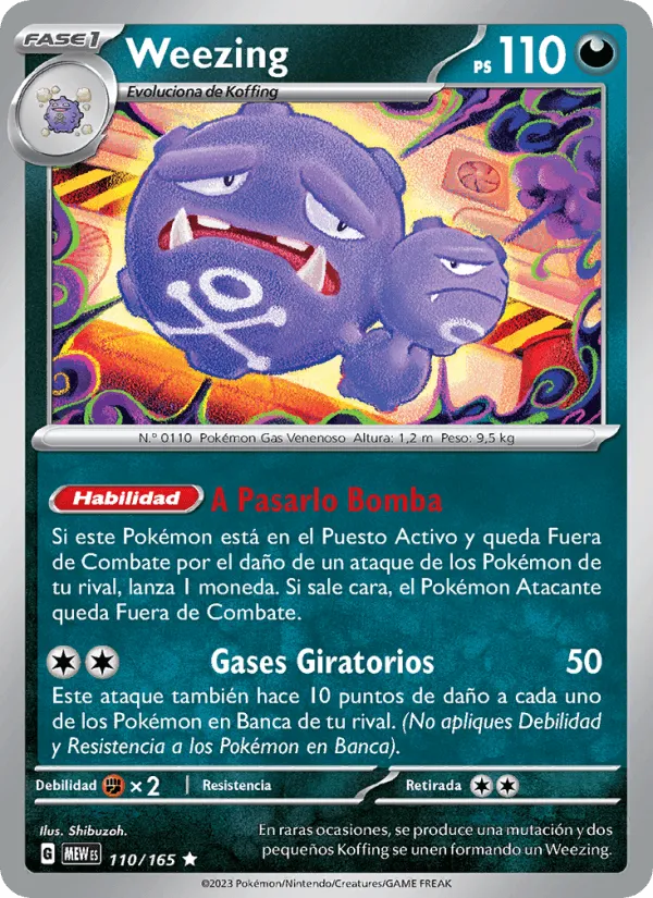 Weezing · 151 110/165