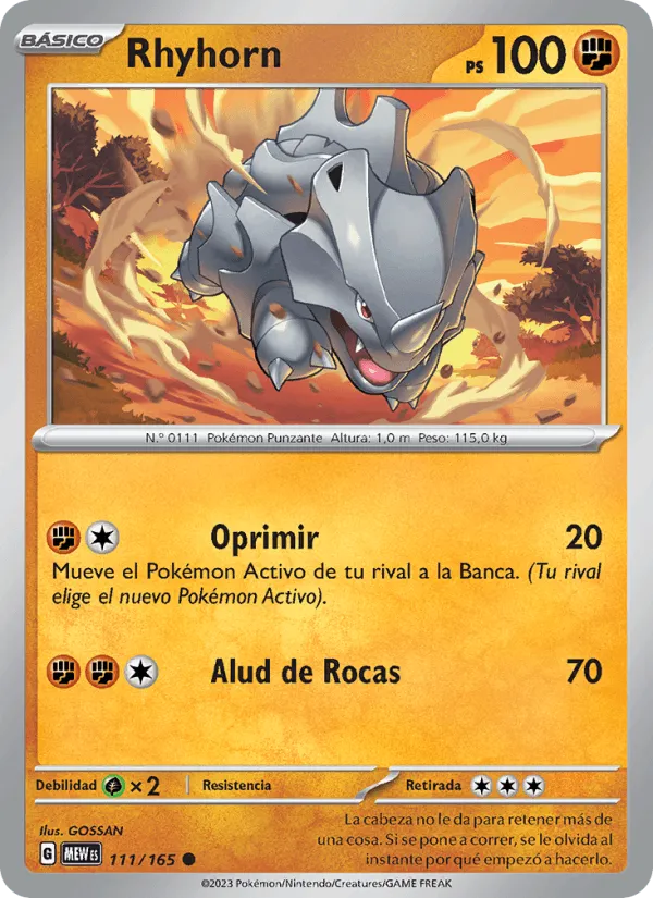 Rhyhorn · 151 111/165