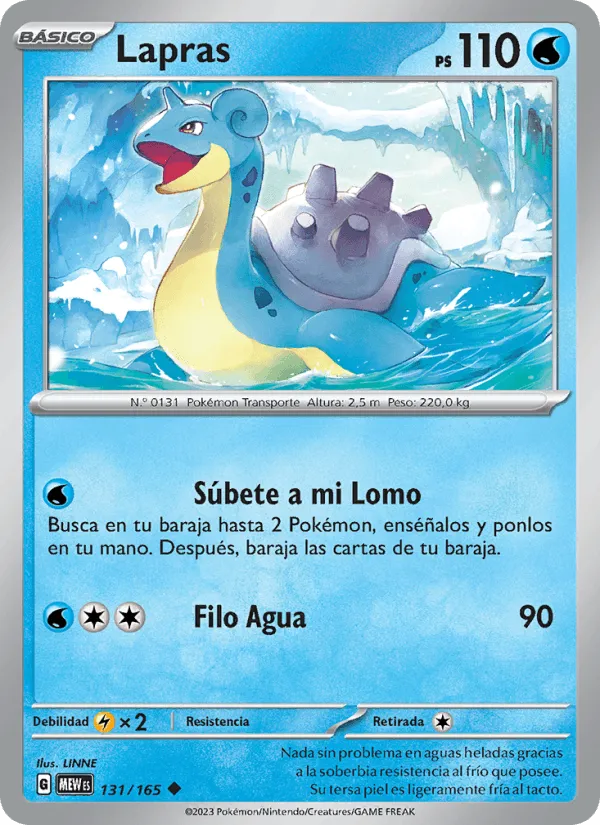 Lapras · 151 131/165