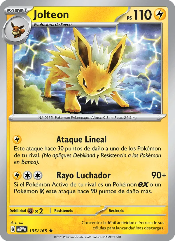 Jolteon · 151 135/165