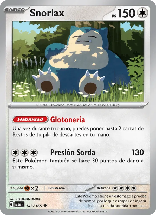 Snorlax · 151 143/165