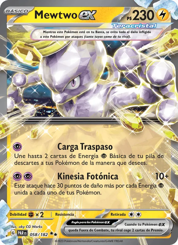 Mewtwo ex · Brecha Paradójica 058/182