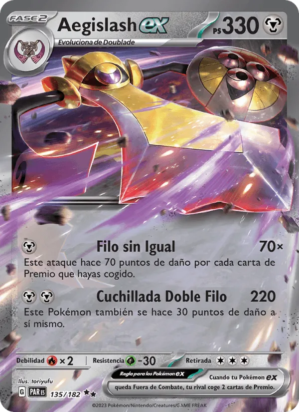 Aegislash ex · Brecha Paradójica 135/182