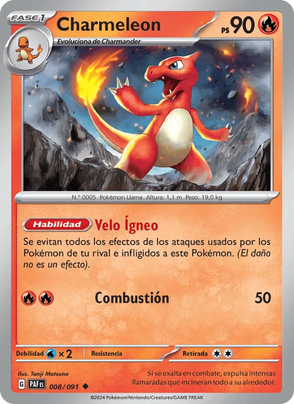 Charmeleon · Destinos de Paldea 008/91