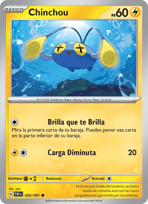 Chinchou · Destinos de Paldea 020/91