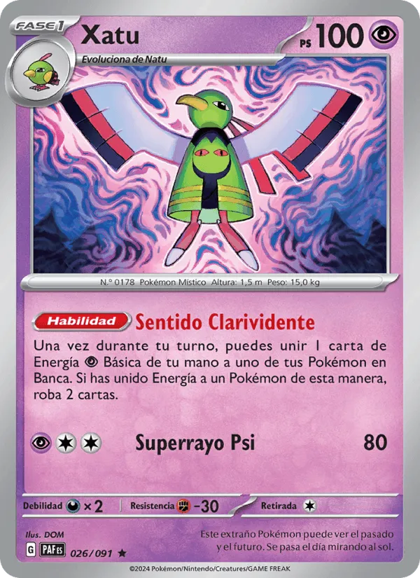 Xatu · Destinos de Paldea 026/91