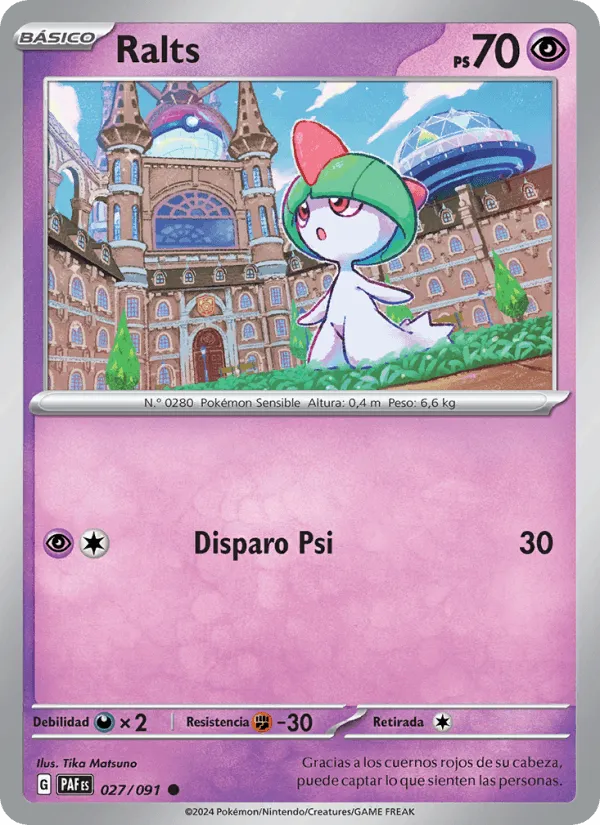 Ralts · Destinos de Paldea 027/91