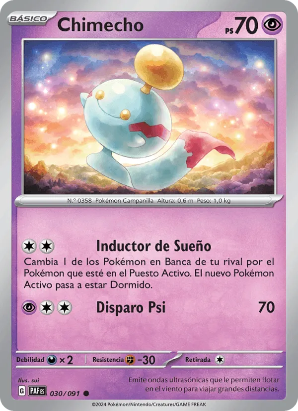 Chimecho · Destinos de Paldea 030/91
