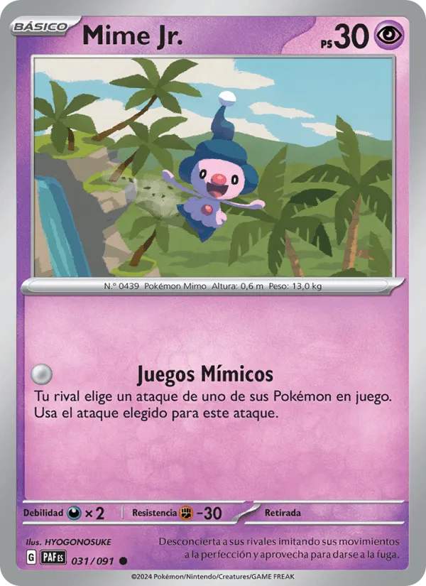 Mime Jr. · Destinos de Paldea 031/91