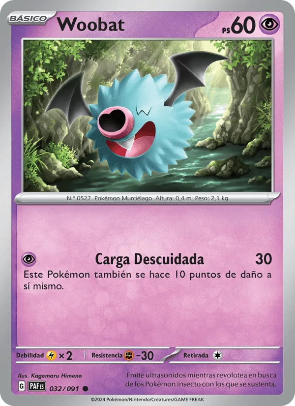 Woobat · Destinos de Paldea 032/91
