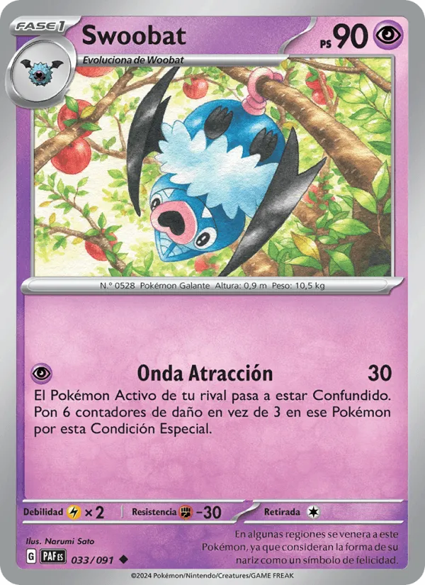 Swoobat · Destinos de Paldea 033/91