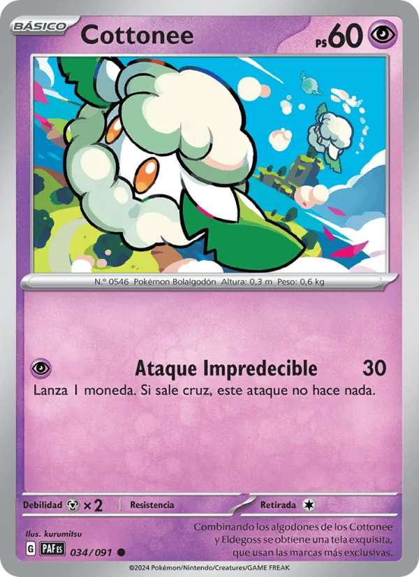 Cottonee · Destinos de Paldea 034/91