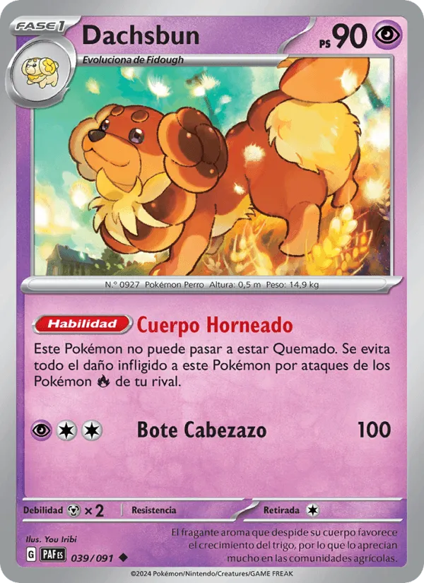Dachsbun · Destinos de Paldea 039/91