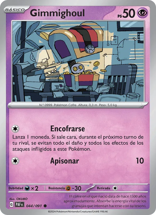 Gimmighoul · Destinos de Paldea 044/91