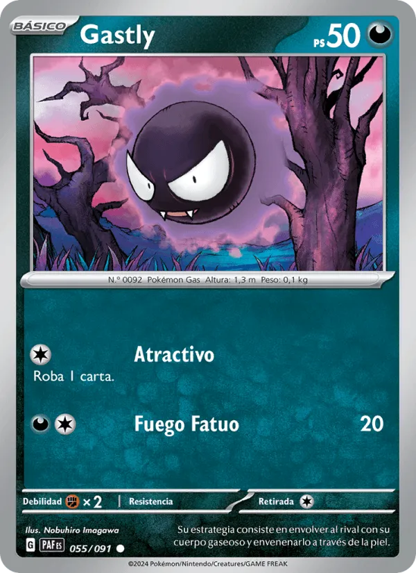 Gastly · Destinos de Paldea 055/91