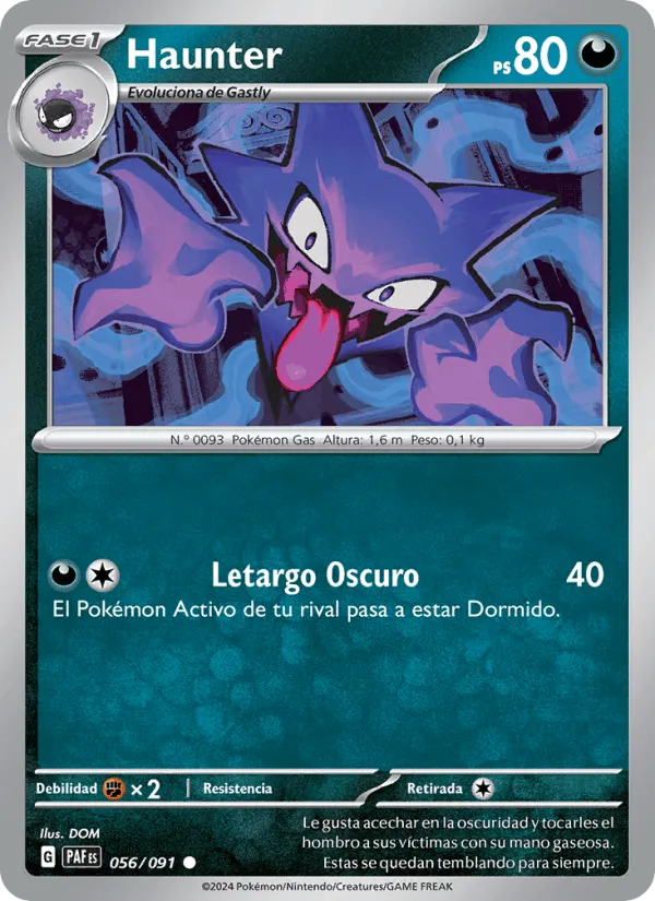 Haunter · Destinos de Paldea 056/91