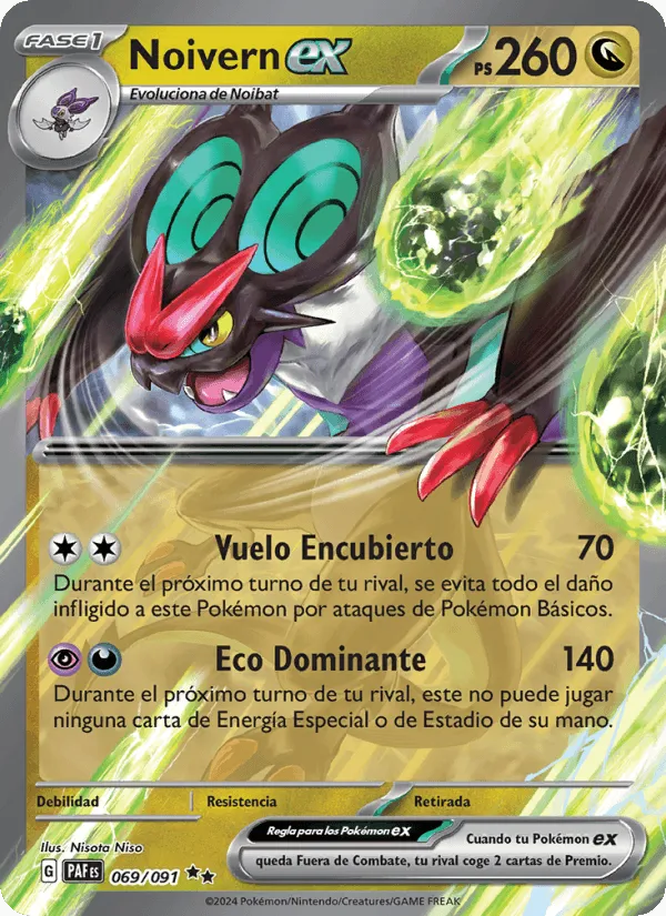 Noivern ex · Destinos de Paldea 069/91