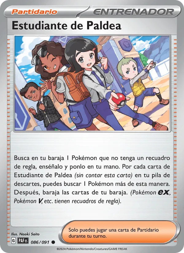Estudiante de Paldea · Destinos de Paldea 086/91