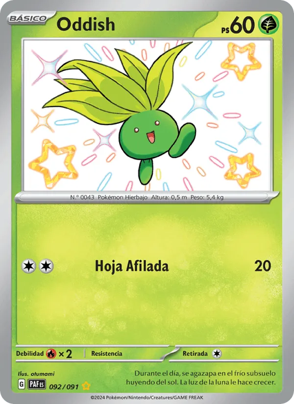 Oddish · Destinos de Paldea 092/91