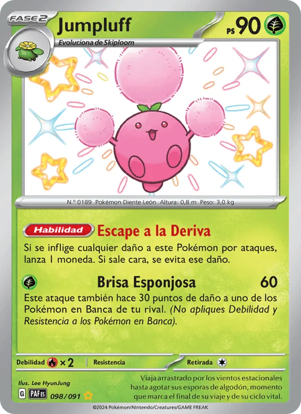 Jumpluff · Destinos de Paldea 098/91