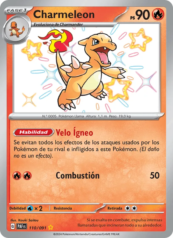 Charmeleon · Destinos de Paldea 110/91