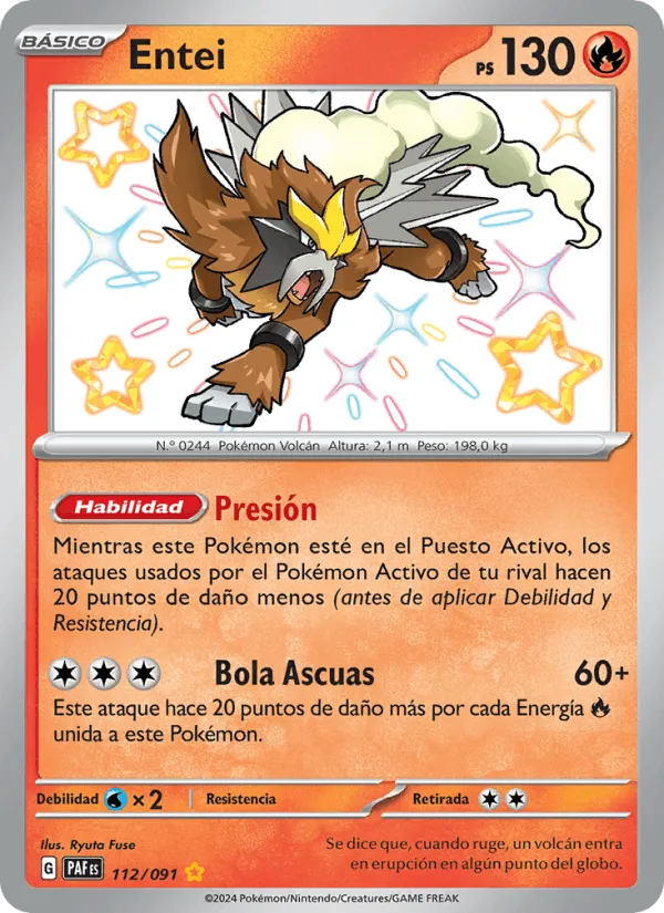 Entei · Destinos de Paldea 112/91