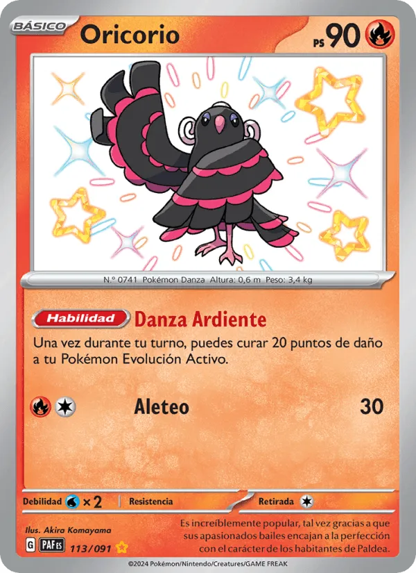 Oricorio · Destinos de Paldea 113/91